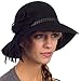 Sakkas Gloria Vintage Style Wool Cloche Hat