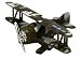 Classic Wing Airplane Pullback - Green Camo Biplane