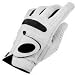 Sports : Golfhandschuh - Golfhandschuhe CHIP Leder Herren-Gr&ouml;sse L weiss & schwarze Lycra-Einn&auml;her
