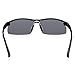 SUNGAIT Driving Sunglasses for Men HD Polarized Lens Fit Fishing Cycling (Black Frame Gray Lens)