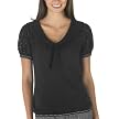 Anna Sui for Target&reg; Cotton Lace Sleeves Top - Black