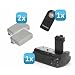 Batteriegriff f�r Canon EOS 450D, 500D wie BG-E5 + 2x LP-E5 (wie das Original) + 1x Infrarot Fernbedienung!