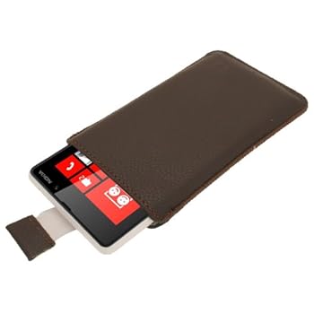 igadgitz Marron Étui Housse Pochette en Cuir pour Nokia Lumia 820 Windows Smartphone igadgitz Marron Étui Housse Pochette en Cuir pour Nokia Lumia 820 Windows Smartphone