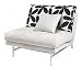 1-Seater Stainless Steel Sofa Nuevo Modern Living Room