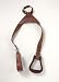 Tough-1 Kids Nylon Slip-On Stirrup Set (Leather Covered Stirrups) - Brown - Kids