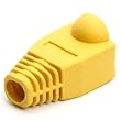 [50pcs] RJ-45 Color Coded Strain Relief Boots - Yellow