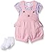 Carhartt Baby Girls' 3pc Gift Shortall Set