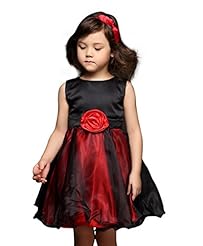 Girls Sleeveless Chiffon/Organza Round Neck  Beaded Knee Length Pageant Dress/Wedding Dress  With a Bow(s) and a Sash 