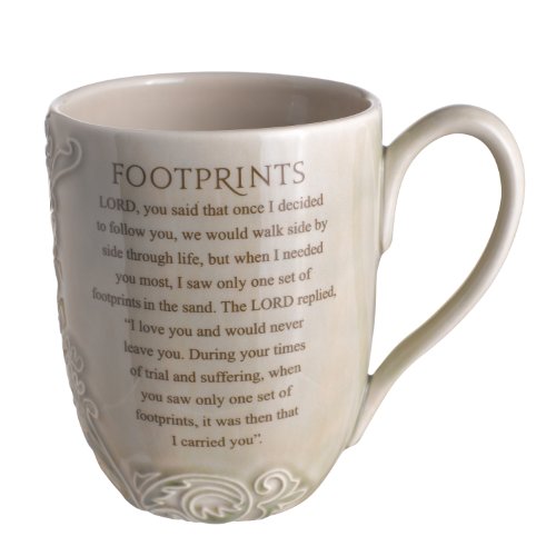 Grasslands Road Life Inspired 16-Ounce Footprints Prayer Mug, Gift Boxed