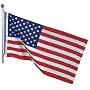 18' In ground Steel Flag Pole with 3'X5' Polycotton Flag