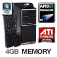 Refurbished Gateway DX4200-09 Desktop PC with AMD Phenom X4 9100e 1.8 GHz, 4GB DDR2, 640GB HDD, Radeon HD 3200 with HDMI, DVDRW, Vista Home Premium 64-bit