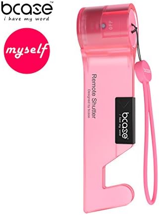 BiggerCase® Tabletop Selfie Stand with Ajustable Bracket and Bluetooth Remote Shutter for All Smartphones (Red)