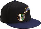NBA Utah Jazz Black Flat Brim Flex Hat - Tx83Z