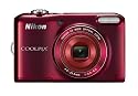Nikon COOLPIX L28 20.1 MP Digital Camera with 5x Zoom Lens and 3" LCD (Red) (Certified Refurbished)