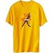 Aerobics - Silhouette Sport Herren T-Shirt (Gelb, Größe Large)