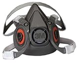 3M 6300 Half Facepiece Respirator - Facepiece Only - Large Size, Requires Filters or Cartridges