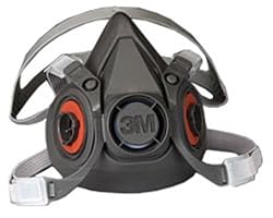 3M 6300 Half Facepiece Respirator - Facepiece Only - Large Size, Requires Filters or Cartridges