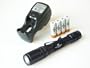 OLIGHT T25 w. Cree Q5 WC LED 5 levels, 3 modes, 190 lumens with 4 pcs pre-charged Tenergy AA NiMH 2300mah and a T-2833 Compact Charger