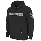NFL Oakland Raiders Classic Heavyweight Hood II Adult Long Sleeved Hooded Fleece Pullover, Black, X-Large