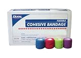 Dukal Bandage Cohesive Assorted Colors 2", Box of 36, Item 8025AS