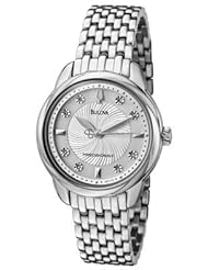 Women Bulova 96P125 Precisionist Stainless Steel Precisionist Brightwater Quartz