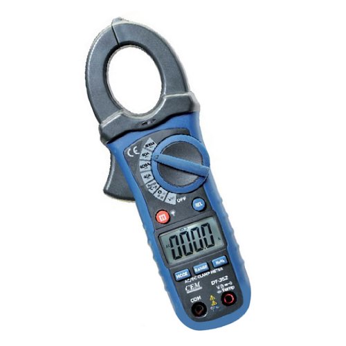 CEM Compact AC DC Autoranging Clamp Meter 4000 LCD Display Counts with