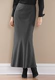 Long Wool-Blend Skirt