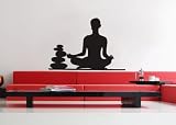 Yoga Girl - Vinyl Wall Decals Murals Stickers Art Graphic - 25H x 35W - by üBer Decals