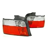 A Pair of Depo Red and Clear lense Full LED Tail Lights - BMW 3-Series E36 4DR... by Depo