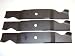 Set of 3, Made in USA Blades to Replace Cub Cadet 759-3820, 742-3013 Blades, 54" Decks.
