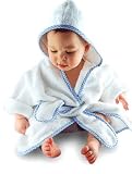 Luxury Embroidered Robe - with Blue Trim