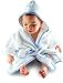 Luxury Embroidered Baby Robe - with Blue Trim