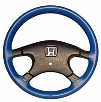 Black - WHEELSKINS Genuine Leather Steering Wheel Cover - Original One Color (non perforated) - Honda CR-V | 1997 1998 1999 2000 2001 2002 2003 2004 2005 2006
