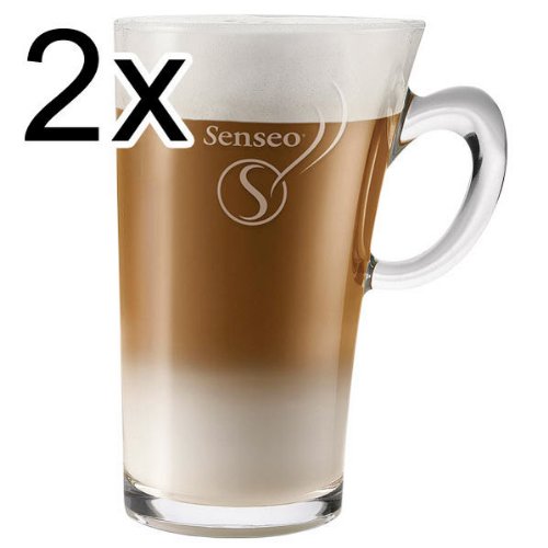 Senseo Latte Macchiato Glastasse, 260 ml, 2er Pack