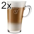 Senseo Latte Macchiato Glass Cup, 260 ml, Pack of 2