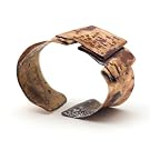 Folded Oxidised Gold Cuff by Sibilia