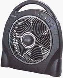 Office Product: HLSHAPF623RUC   Remote Control Power Fan, 17 1/4x6 1/2x19, Charcoal