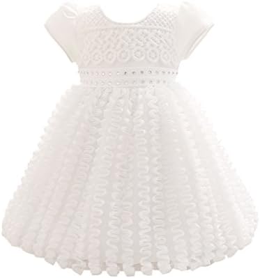 Ball Gown Lace Crystal Zipper Baby Flower Girl Dresses Kids Pageant