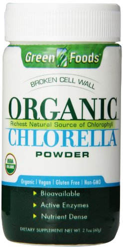 Green Foods Organic Chlorella Powder, 2.1 Ounce