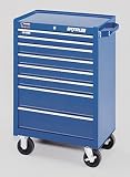 Waterloo TR71808BU Traxx TR Series 26 Inch 8-Drawer BB Roller Cabinet - Blue