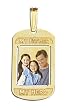 Custom Photo Pendant - My Father, My Hero Solid 14K White Gold Pendant Created From Your Favorite Photo