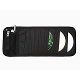 20 CD / DVD Disc Vehicle Visor Mount Holder + Cell Phone Pocket