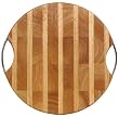 Wood Large Round Cutting Board Tray 14"D