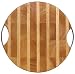 Wood Large Round Cutting Board Tray 14"D