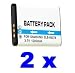 2 High Capacity SLB-0837B Battery Packs for Samsung DigiMax NV10, NV15, NV20, NV8, VLUU NV10