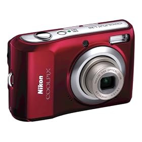 Nikon Coolpix L20 10MP Digital Camera with 3.6 Optical Zoom and 3 inch LCD (Deep Red)