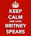 Keep Calm And Love Britney Spears 5cm x 3.5cm Keyring