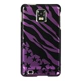 Purple Zebra Star Hard Case Snap On Faceplate Cover For Samsung Infuse 4G i ....
