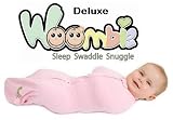 The Deluxe Woombie Baby Cocoon Swaddle (Big Baby, Cotton Candy)