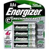 Health & Personal Care : Energizer NH15BP-4 ACCU 2500mAh Rechargeable AA Batteries (Four-pack)